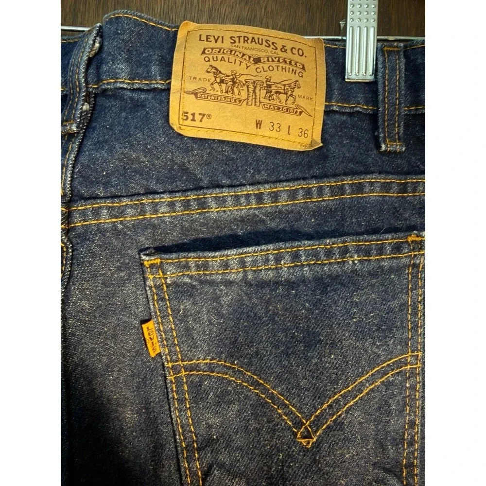Vintage Levi's 517 Orange Tab Bootcut Jeans Made in USA